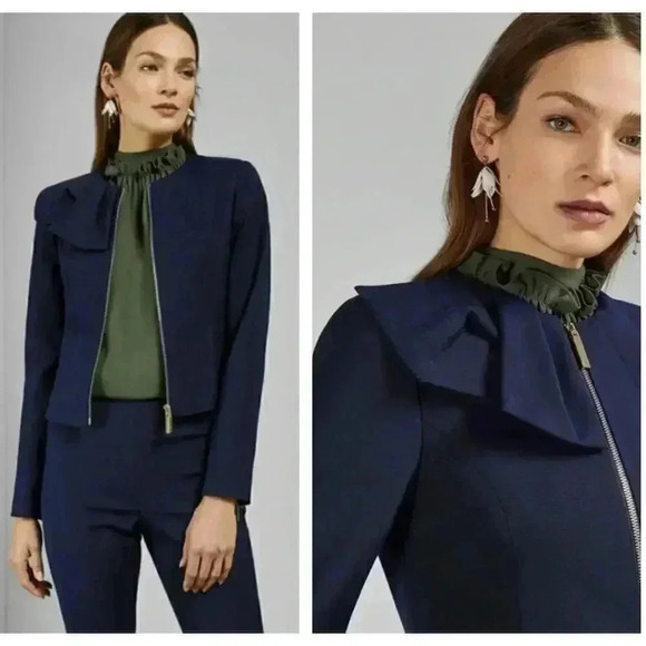 Ted Baker London Zamelii Jacket Navy Size 1 - Picture 1 of 14